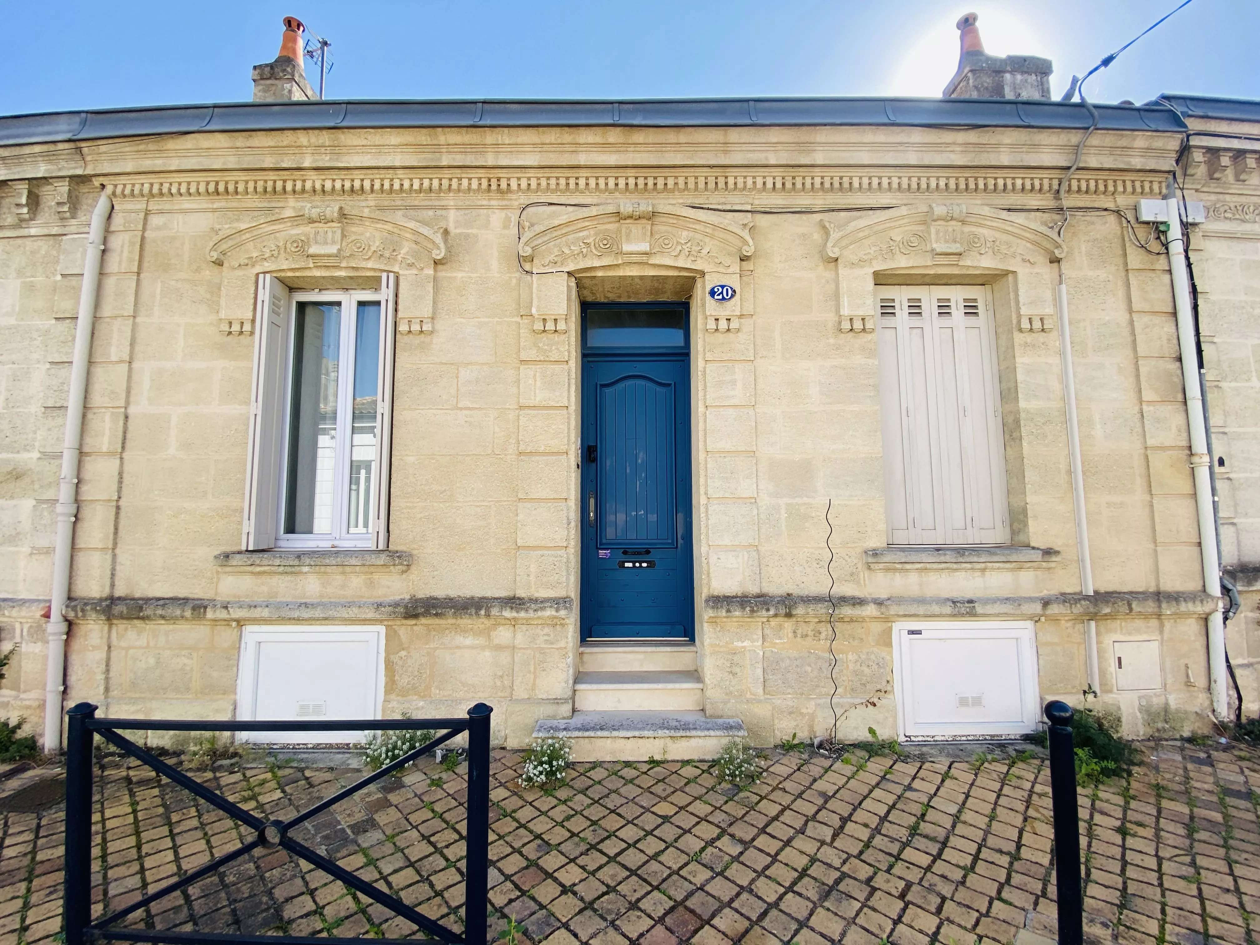 Façade échoppe double Bordeaux